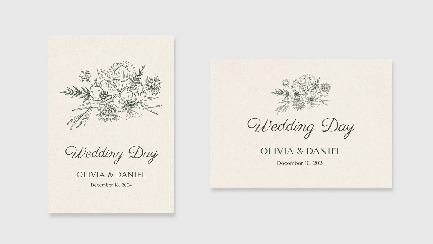 Wedding Welcome Sign: Elegant Serif
