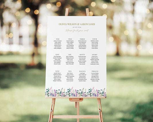 Wedding Table Planner: Meadow Floral